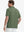 Back view from waist up showing the fit of DARK GREEN 4 Way Stretch Jacquard Polo on model