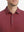 Close-up front shot from nose to chest of model wearing WINE 4 Way Stretch Jacquard Polo