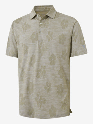 Breathable Jacquard Pattern 3-Button Golf Polo