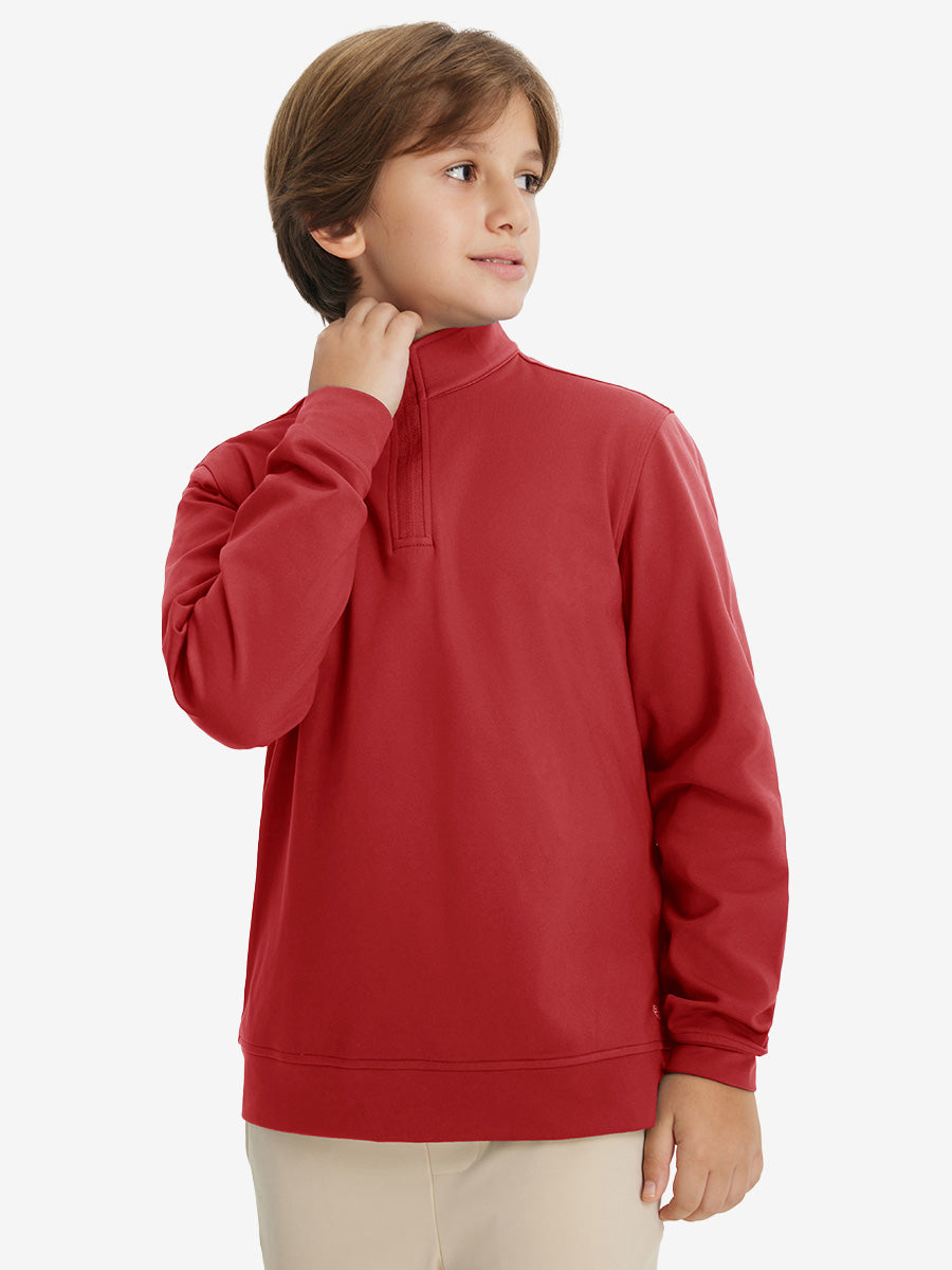 Youth Winter Micro-fleece Quarter Zip Pullover