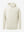 3D front view of youth long sleeve hoodied with kangaroo pocket in cream, showing clean design.