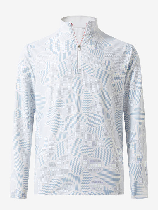 Full Print Lightweight Quarter Zip Pullover