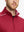 Front half-body view from nose down of model wearing RED Stretch Solid Fleece Quarter-Zip Vest.								

