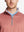 Front view from nose to chest, model wearing BRICK MELANGE Moisture Wicking Quarter Zip Pullover.
