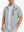 Model front upper body portrait display, lightweight upf50+ short sleeve golf vests jacket in silver grey