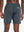 Back lower-body view from waist to upper calves in DARK GREY 2 in 1 Running Sports Shorts with Liner