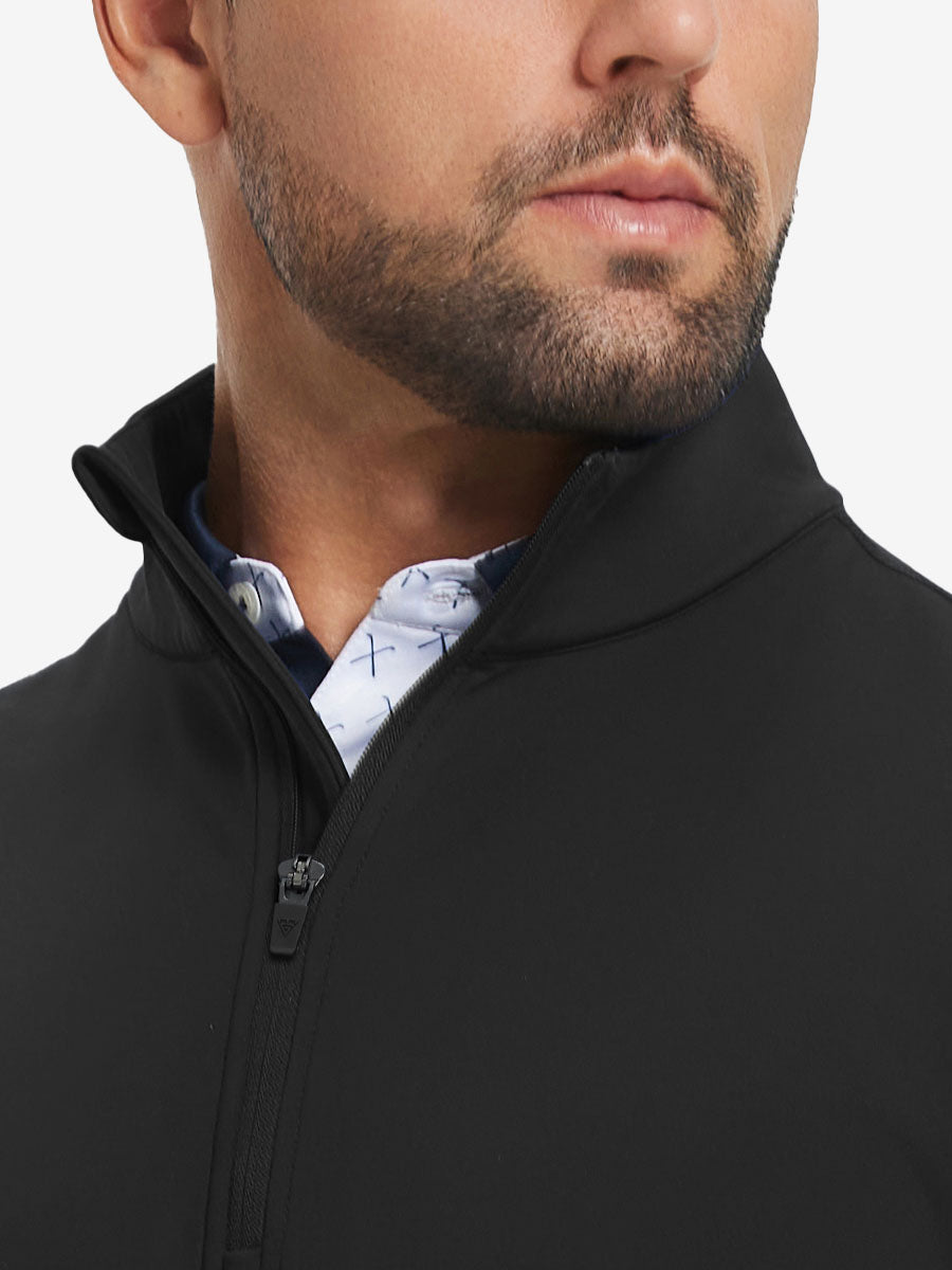Ultra-Soft Brushed Fleece Lining Quarter zip Sweatshirt