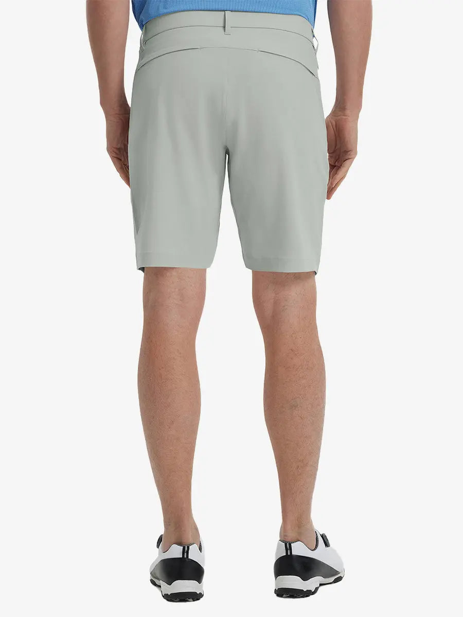 Back view of Player Fit Versatile Solid Shorts 9 Inch, showing tailored fit and clean lines – NEUTRAL GREY