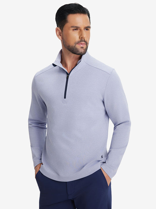 Performance Heather Golf 1/4 Zip Pullover