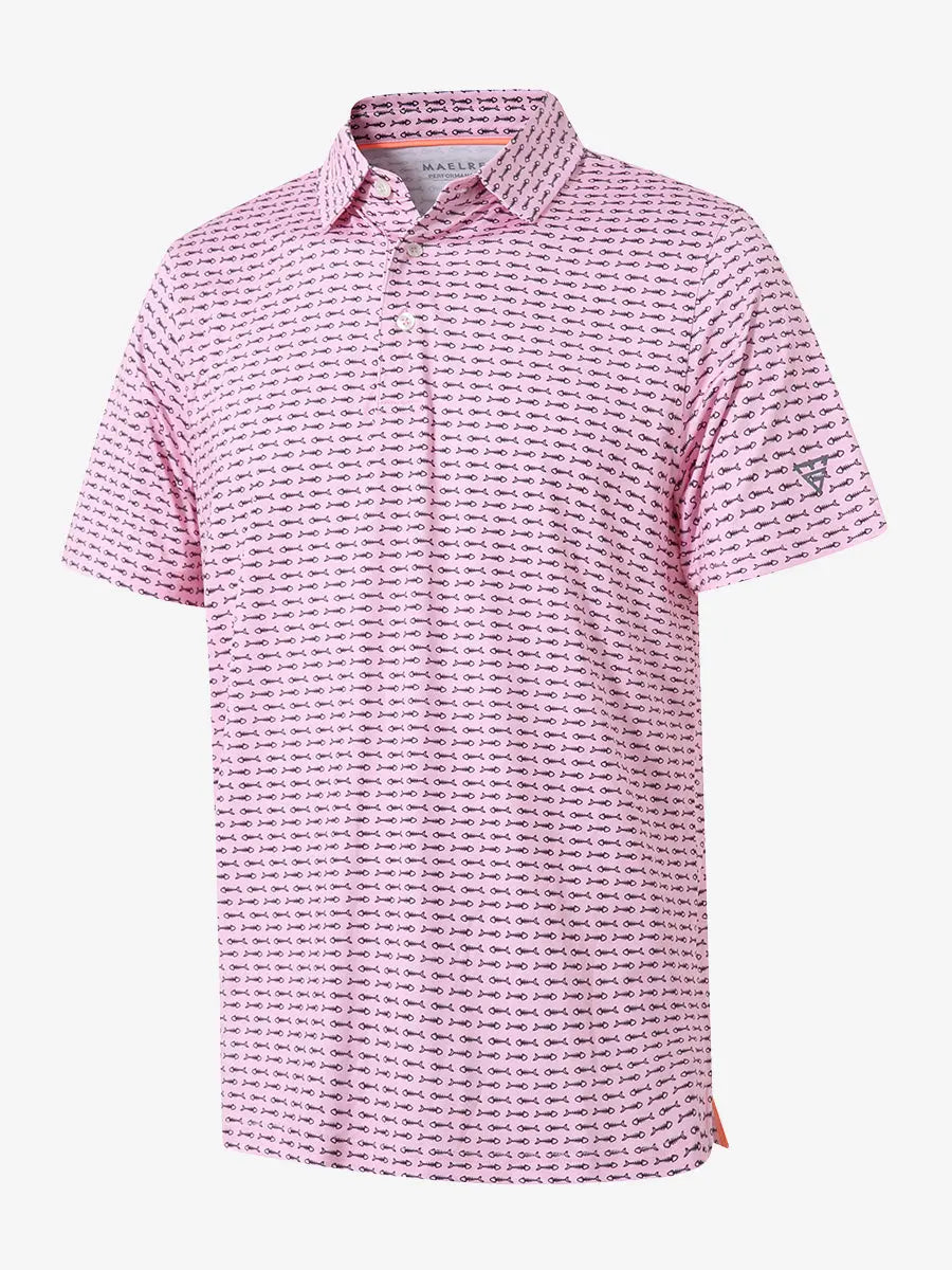 Performance Quick Dry Print Golf Polos MAELREG | Performance Golf Apparel