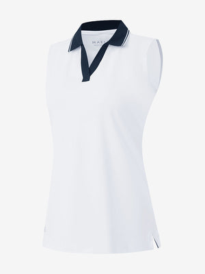 Women's Collared V Neck Quick Dry Tank Tops