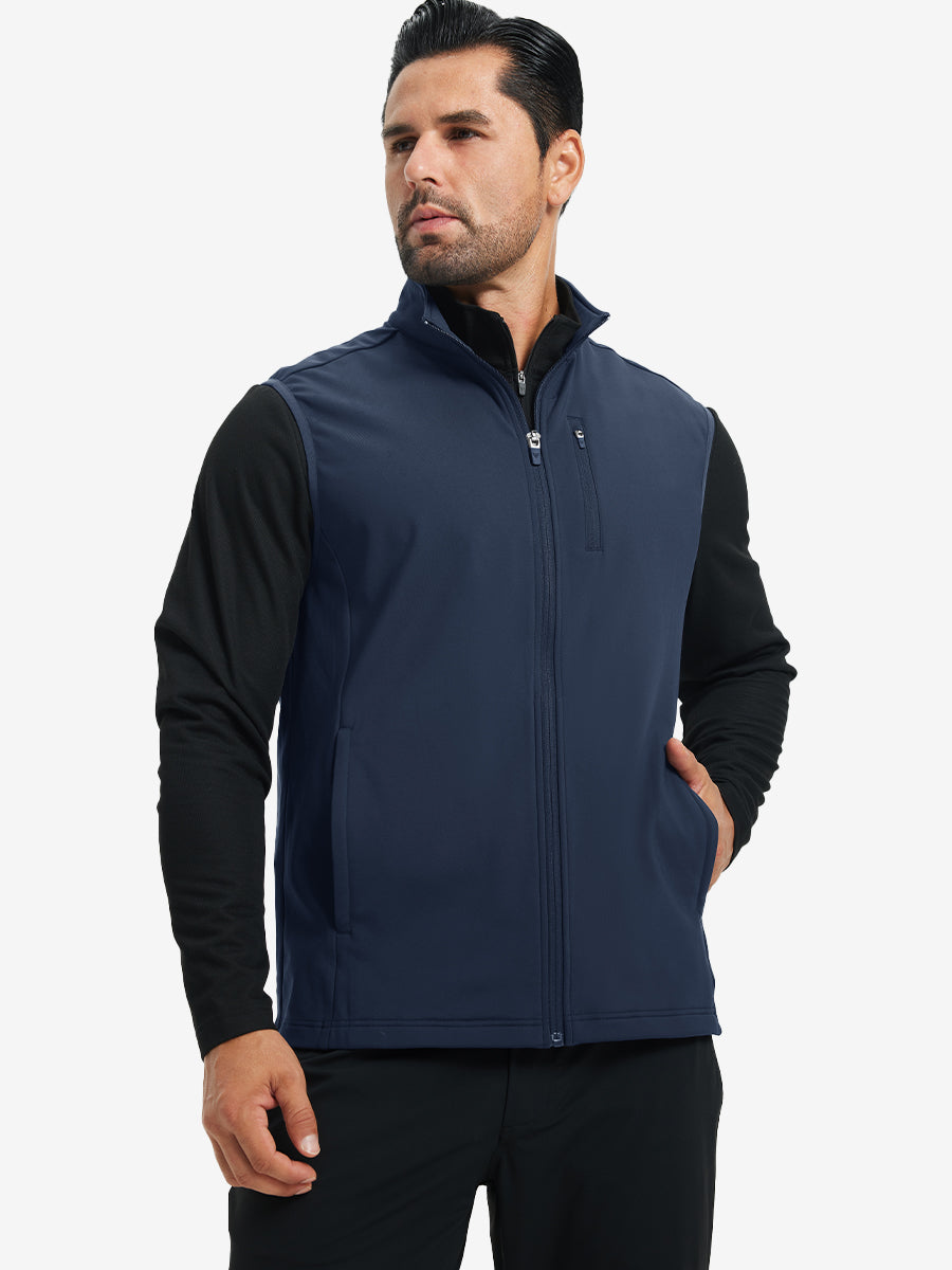 Water-Resistant Fleece Golf Vests