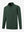Front 3D view of youth winter micro-fleece quarter zip pullover, clean design with forest green finish