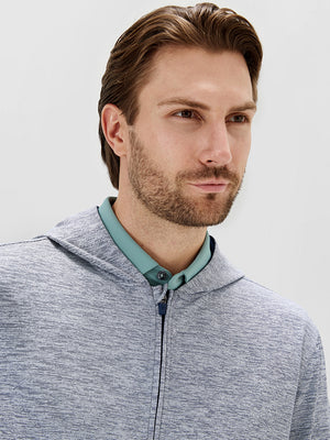Texture Fleece Lined Golf Hooded Jacket