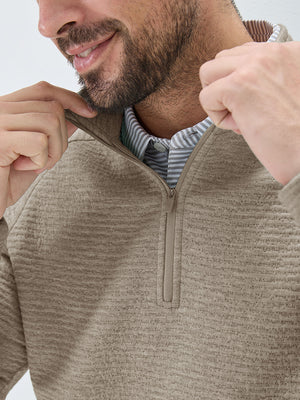 Textured Heather Cozy Quarter Zip