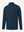 3D front display of Men’s Long Sleeve Mock Turtleneck Shirt in Navy, clean and modern fit.