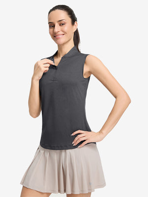 Women‘s Q-Zip Pin Striped Golf Shirts