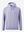 3D front view of the classic heather pullover hoodie in light purple melange, simple and relaxed athletic fit.