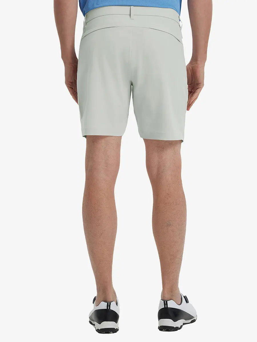 Back view of Player Fit Versatile Solid Shorts 7 Inch, showing tailored fit and clean lines – GLACIER GREY