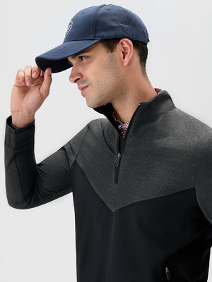 Color Block Moisture Wicking Half Zip Pullover