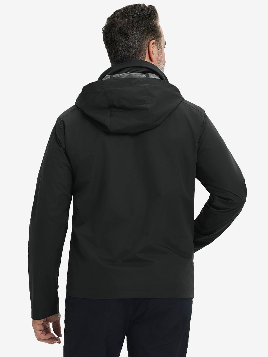 Lightweight Water-repellent Softshell Hooded Jacket