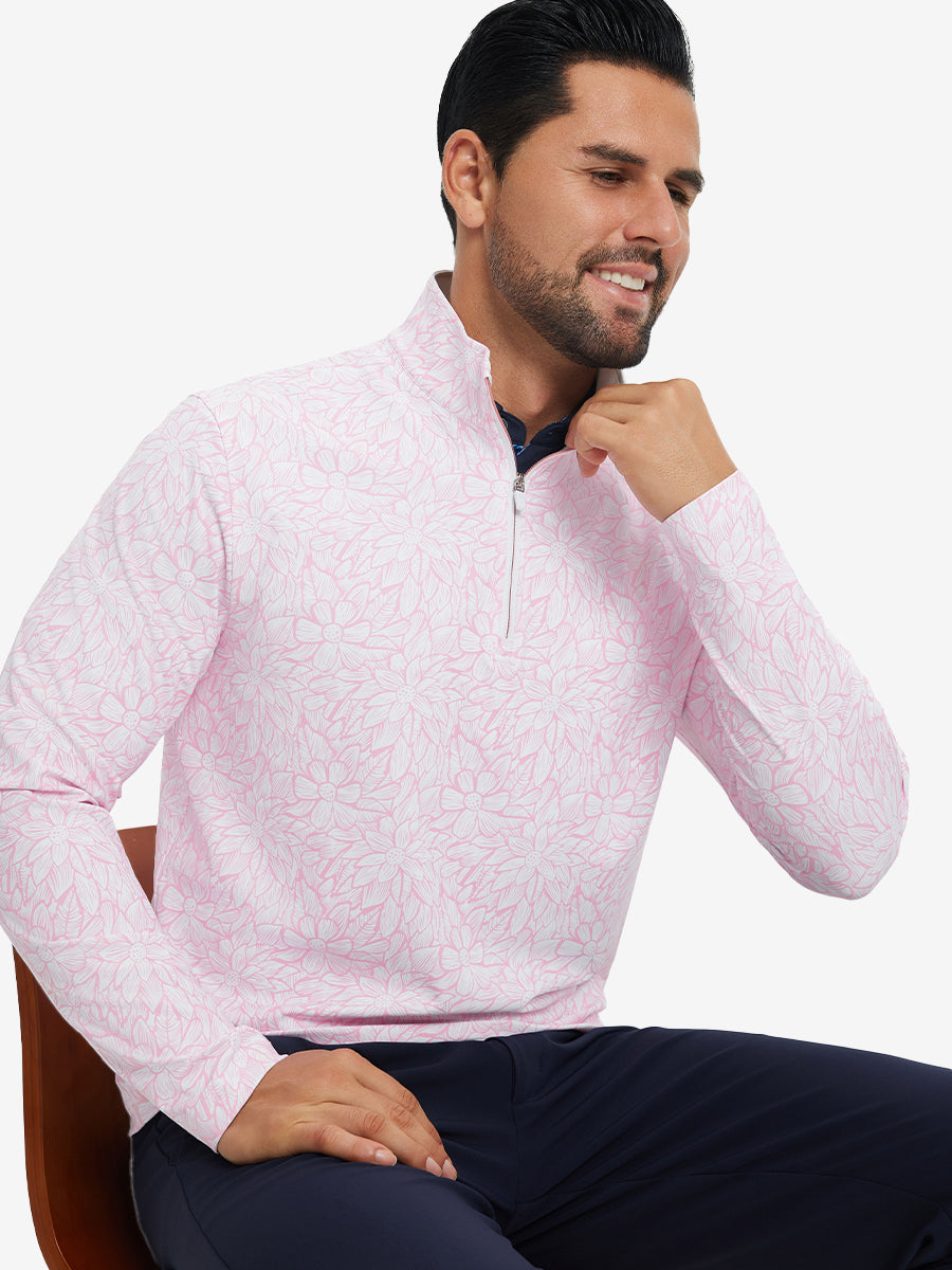 Full Print Quarter Zip Pullover