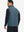 Back view of water-resistant fleece golf vests showing smooth fleece texture in bluish grey
