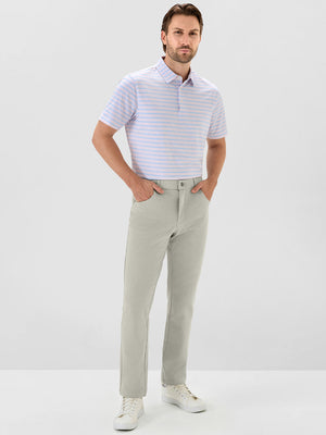 Textured Proflex Chino Pants With 5 Pockets