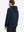 Back angle of the Polar Fleece Sweatshirt in Navy, model turns head slightly for casual style.