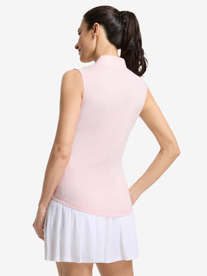 Women‘s Q-Zip Pin Striped Golf Shirts