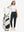 Woman wearing Women's Ultra-stretch Quick Dry Sweatpants with Ankle Zips in black, full body front view