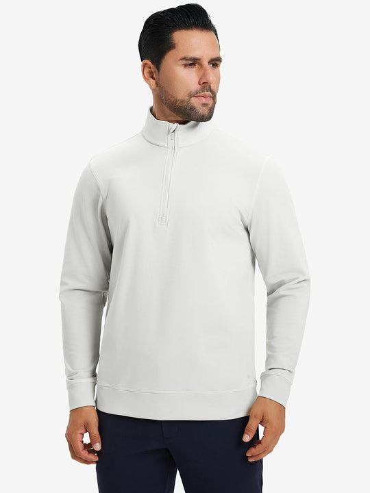 Ultra-Soft Brushed Fleece Lining Quarter zip Sweatshirt