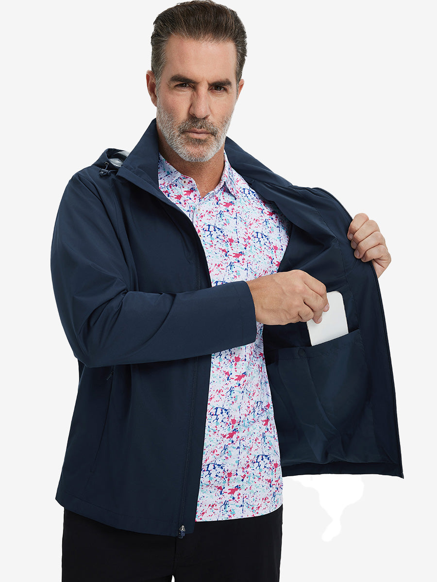 Lightweight Water-repellent Softshell Hooded Jacket