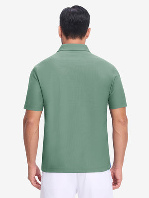 Dry Fit Waffle Textured Collared Golf Shirts