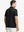 Back half-body view of BLACK1 Chest Print Polo Shirts