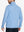 Back view of Heather Pinstripe Brushed Dry Fit Quarter Zip Pullover in sky blue heather, showing clean athletic fit