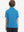 Back upper body of model in trendy boys stripe polo shirts, showing silhouette and classic blue stripe tone