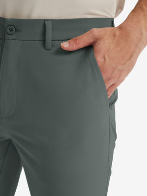 Water Repellent Classic Fit Flat Front Golf Dress Pants
