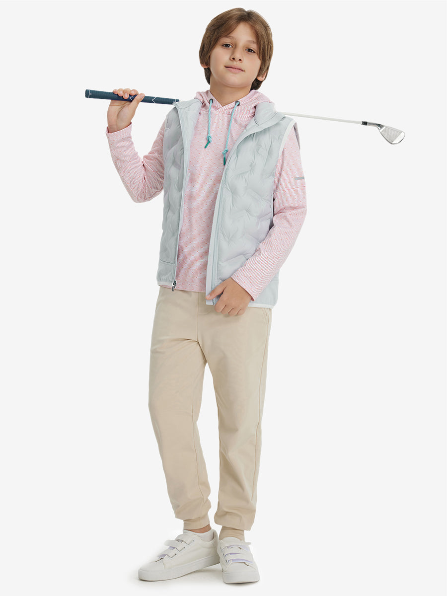 Boys Full-Zip Fleece-Lined Puffer Vest