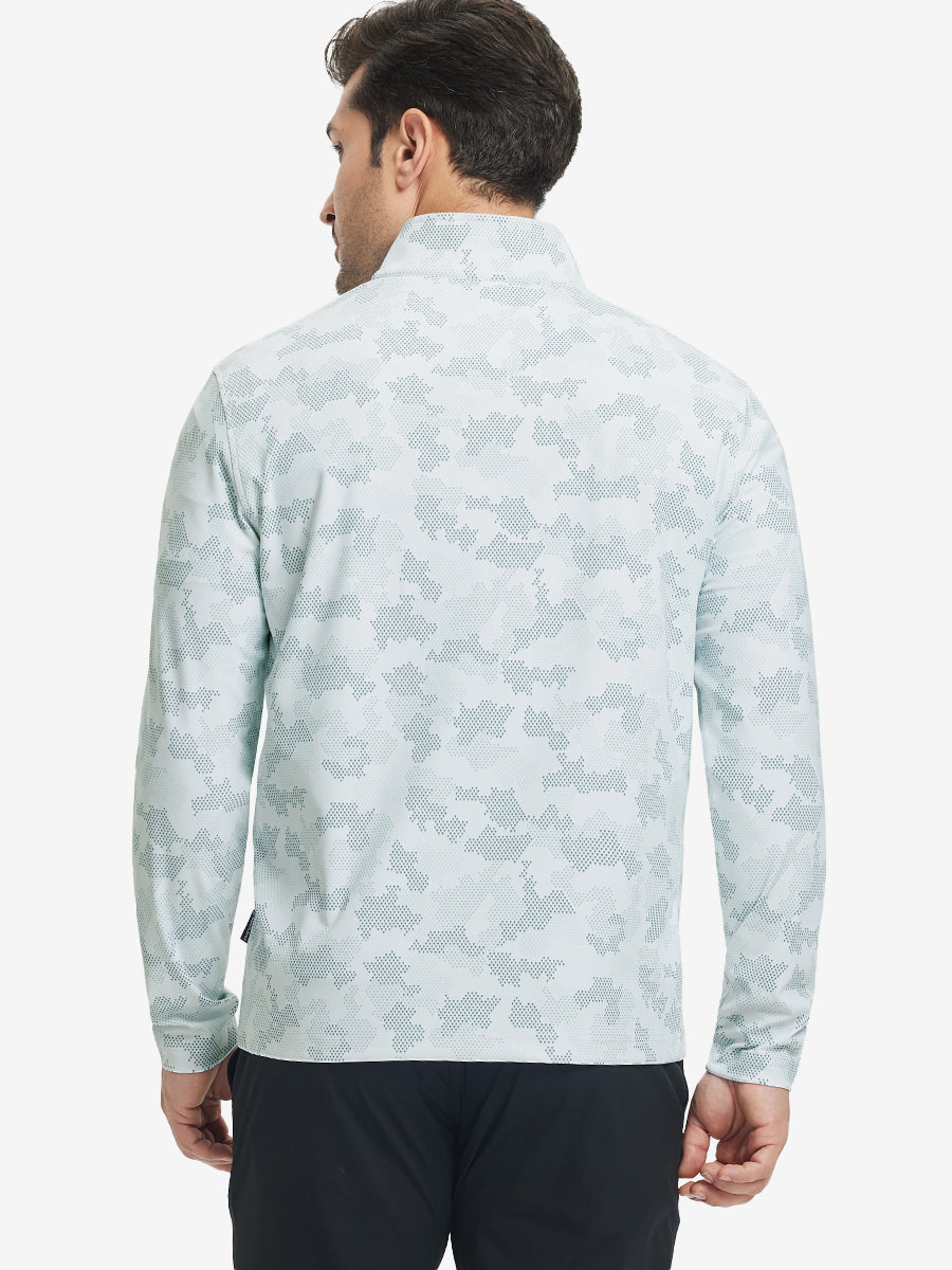 Full Print Lightweight Quarter Zip Pullover