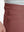 Close-up of right front pocket on Stretch Plain Everyday Pants, detailed stitching – CRANBERRY