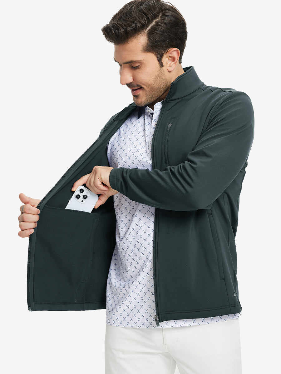 Lightweight Casual Fleece Jacket with 5 Pockets