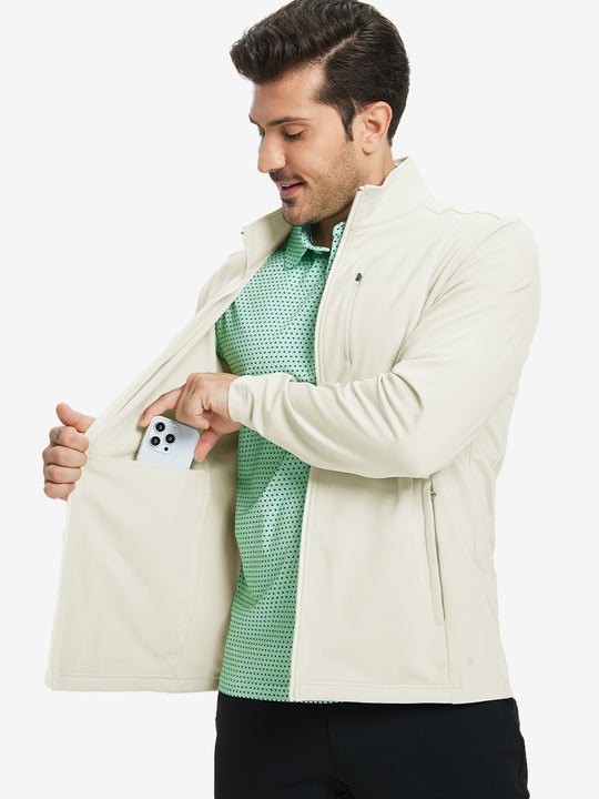 Lightweight Casual Fleece Jacket with 5 Pockets