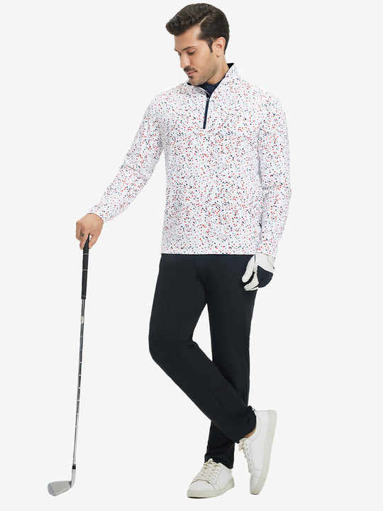 Full Print Lightweight Quarter Zip Pullover