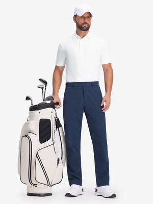 Dry Fit Waffle Textured Collared Golf Shirts