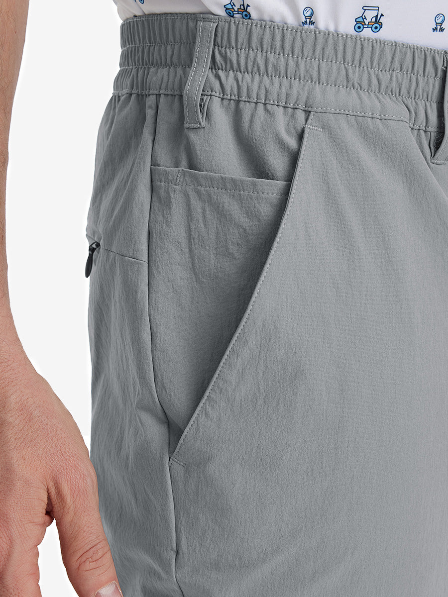 Close-up of front pocket on Performance Water Resistant Pants in NEUTRAL GREY，highlighting pocket design.