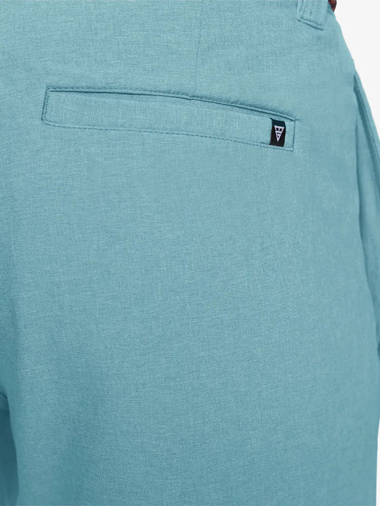 BLUE LIGHT Heather Performance Golf Shorts close-up of back pocket design