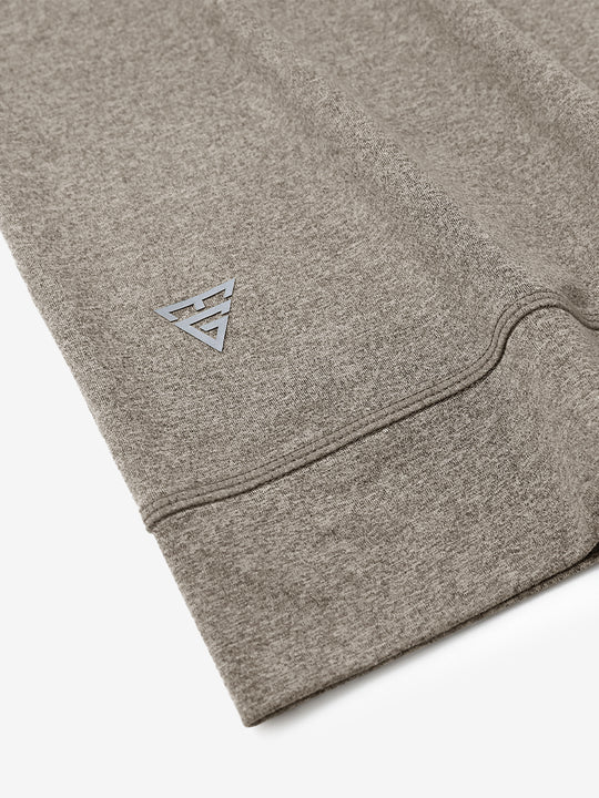 Quarter Zip Melange Pullover