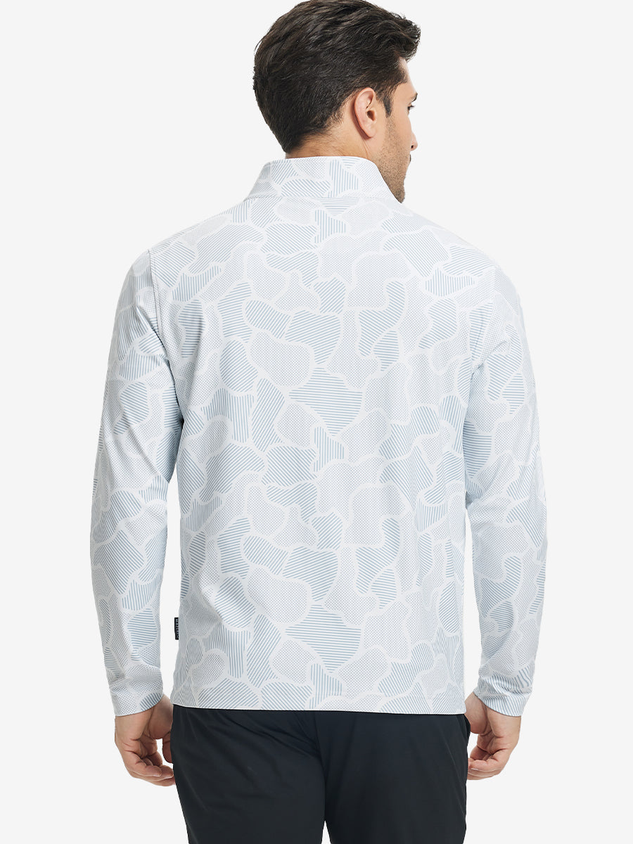 Full Print Quarter Zip Pullover