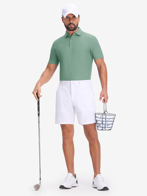 Dry Fit Waffle Textured Collared Golf Shirts